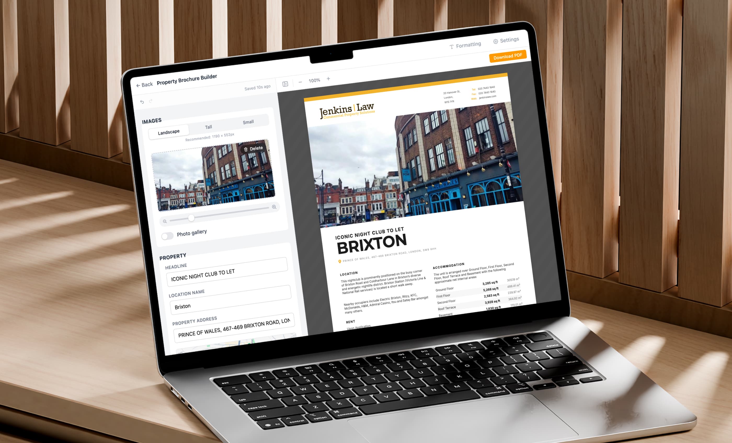 Document Designer hero - property brochure builder